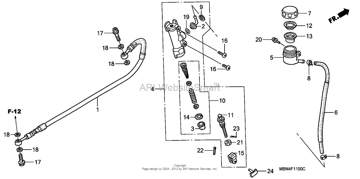 Rear Brake Clevis Split Pins x 2 ? RearBrake+MasterCylinder